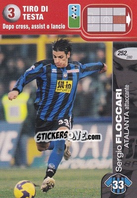Sticker Sergio Floccari - Calciatori Challenge 2008-2009 - Panini