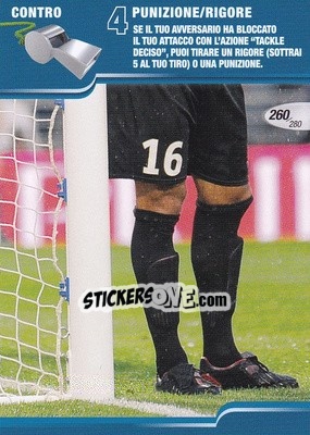 Sticker Punizione / Rigore - Calciatori Challenge 2008-2009 n. 260 - Panini