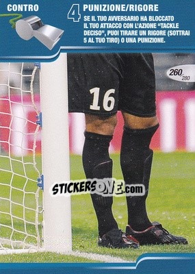 Sticker Punizione / Rigore - Calciatori Challenge 2008-2009 - Panini