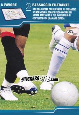 Sticker Passaggio filtrante - Calciatori Challenge 2008-2009 n. 274 - Panini
