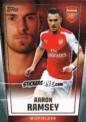 Sticker Aaron Ramsey - Premier Club 2014-2015 n. 4 - Topps