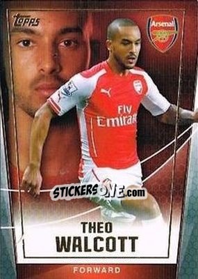 Sticker Theo Walcott - Premier Club 2014-2015 n. 5 - Topps