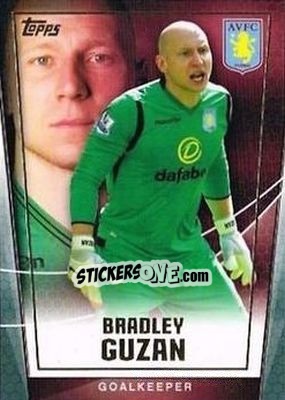 Figurina Bradley Guzan - Premier Club 2014-2015 n. 8 - Topps