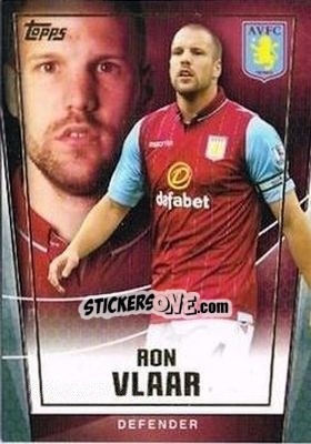 Sticker Ron Vlaar - Premier Club 2014-2015 n. 9 - Topps