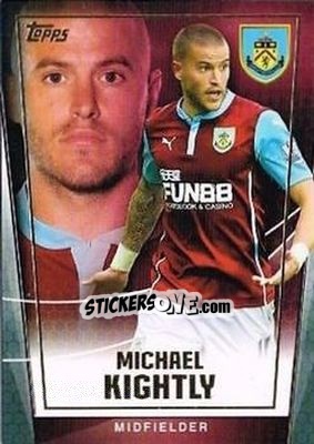 Sticker Michael Kightly - Premier Club 2014-2015 n. 18 - Topps
