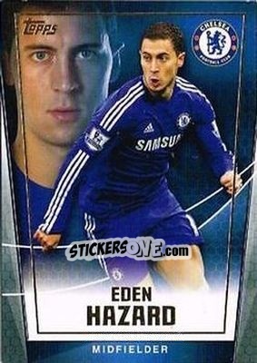 Sticker Eden Hazard - Premier Club 2014-2015 n. 27 - Topps