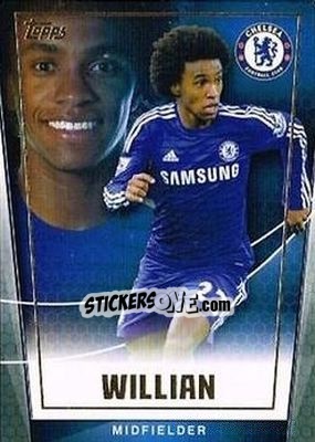 Sticker Willian - Premier Club 2014-2015 n. 28 - Topps