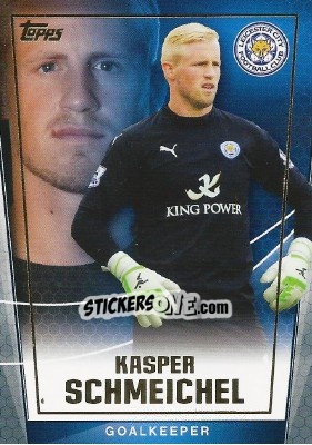Sticker Kasper Schmeichel - Premier Club 2014-2015 n. 50 - Topps