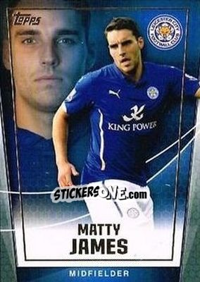 Figurina Matty James - Premier Club 2014-2015 n. 54 - Topps