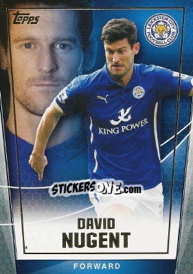 Sticker David Nugent - Premier Club 2014-2015 n. 55 - Topps