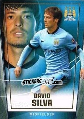 Sticker David Silva - Premier Club 2014-2015 n. 67 - Topps