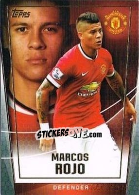 Sticker Marcos Rojo - Premier Club 2014-2015 n. 72 - Topps
