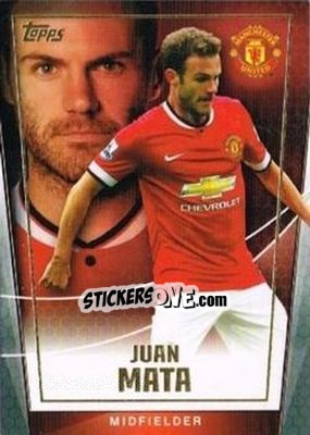Sticker Juan Mata - Premier Club 2014-2015 n. 75 - Topps