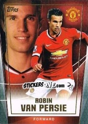 Sticker Robin van Persie - Premier Club 2014-2015 n. 77 - Topps