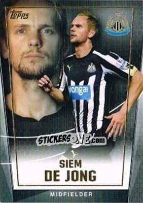 Sticker Siem De Jong - Premier Club 2014-2015 n. 82 - Topps