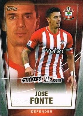 Sticker Jose Fonte - Premier Club 2014-2015 - Topps