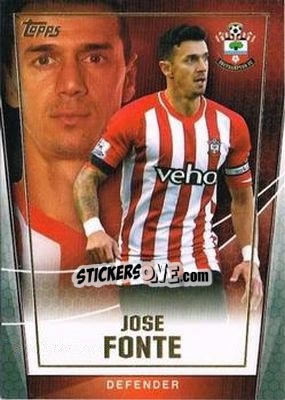 Sticker Jose Fonte - Premier Club 2014-2015 n. 93 - Topps