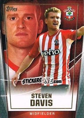 Sticker Steven Davis - Premier Club 2014-2015 n. 95 - Topps