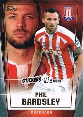 Sticker Phil Bardsley - Premier Club 2014-2015 n. 99 - Topps