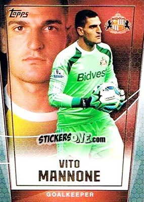 Sticker Vito Mannone - Premier Club 2014-2015 n. 106 - Topps