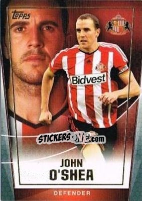 Sticker John O'shea - Premier Club 2014-2015 - Topps
