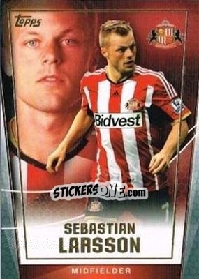 Sticker Sebastian Larsson - Premier Club 2014-2015 n. 110 - Topps