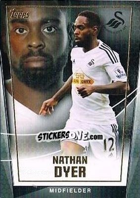 Sticker Nathan Dyer - Premier Club 2014-2015 n. 118 - Topps