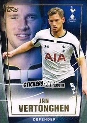 Sticker Jan Vertonghen - Premier Club 2014-2015 n. 120 - Topps