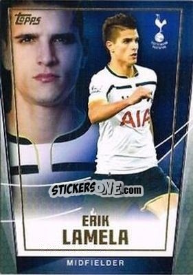Sticker Erik Lamela - Premier Club 2014-2015 n. 123 - Topps