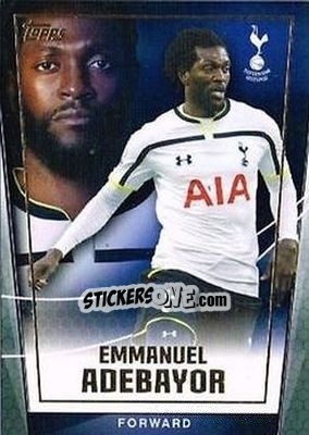 Cromo Emmanuel Adebayor - Premier Club 2014-2015 - Topps