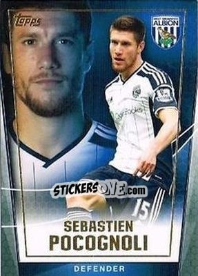 Sticker Sebastien Pocognoli - Premier Club 2014-2015 n. 129 - Topps
