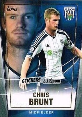 Sticker Chris Brunt - Premier Club 2014-2015 n. 130 - Topps