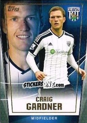 Sticker Craig Gardner - Premier Club 2014-2015 n. 131 - Topps