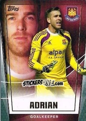 Sticker Adrian - Premier Club 2014-2015 n. 134 - Topps