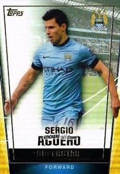 Sticker Sergio Aguero - Premier Club 2014-2015 n. 160 - Topps