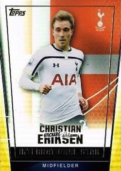 Figurina Christian Eriksen - Premier Club 2014-2015 n. 179 - Topps