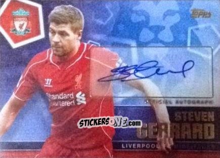 Sticker Steven Gerrard - Premier Club 2014-2015 n. A9 - Topps