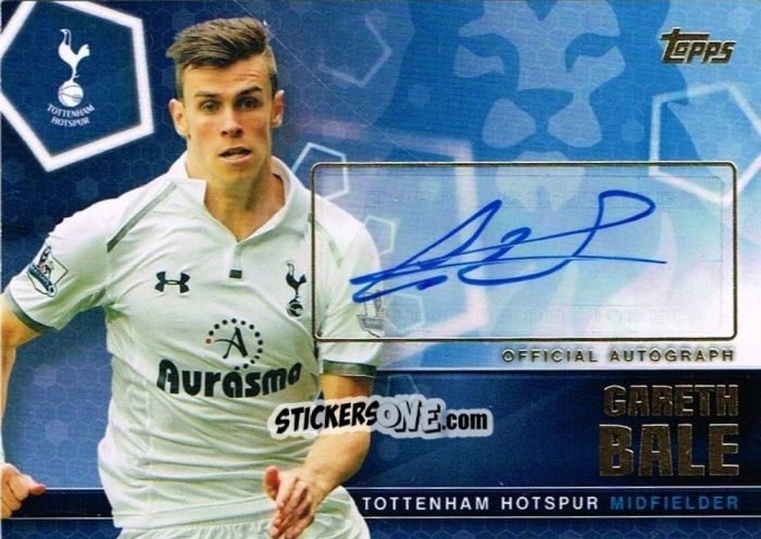 Sticker Gareth Bale - Premier Club 2014-2015 n. A14 - Topps