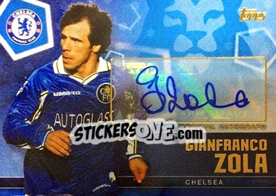 Sticker Gianfranco Zola - Premier Club 2014-2015 n. A16 - Topps