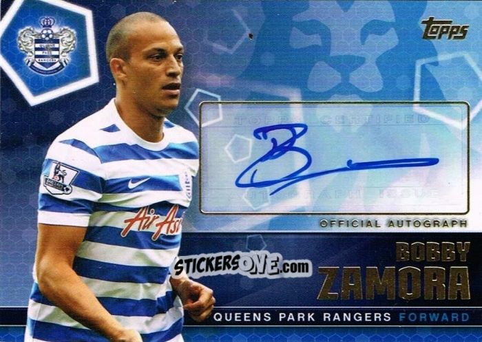 Sticker Bobby Zamora - Premier Club 2014-2015 n. A30 - Topps