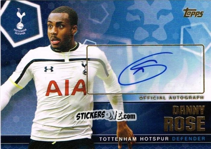 Sticker Danny Rose - Premier Club 2014-2015 n. A32 - Topps