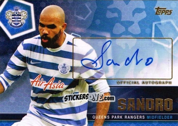 Sticker Sandro - Premier Club 2014-2015 n. A33 - Topps