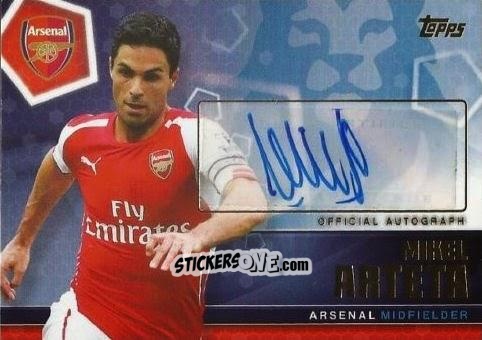 Sticker Mikel Arteta - Premier Club 2014-2015 n. A39 - Topps