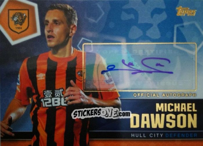 Sticker Michael Dawson - Premier Club 2014-2015 n. A42 - Topps