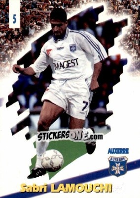 Sticker Sabri Lamouchi - FOOT Cards 1997-1998 n. 5 - Panini