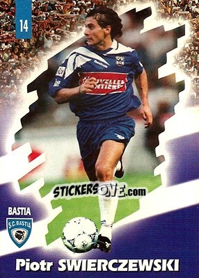 Sticker Piotr Swierczewski - FOOT Cards 1997-1998 - Panini