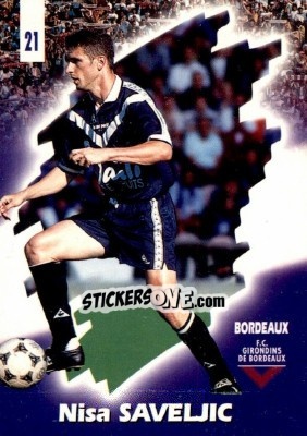 Sticker Nisa Saveljic - FOOT Cards 1997-1998 - Panini