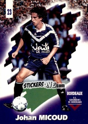 Sticker Johan Micoud - FOOT Cards 1997-1998 n. 23 - Panini