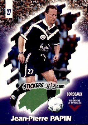 Sticker Jean-Pierre Papin - FOOT Cards 1997-1998 n. 27 - Panini