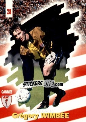 Sticker Gregory Wimbee - FOOT Cards 1997-1998 n. 28 - Panini